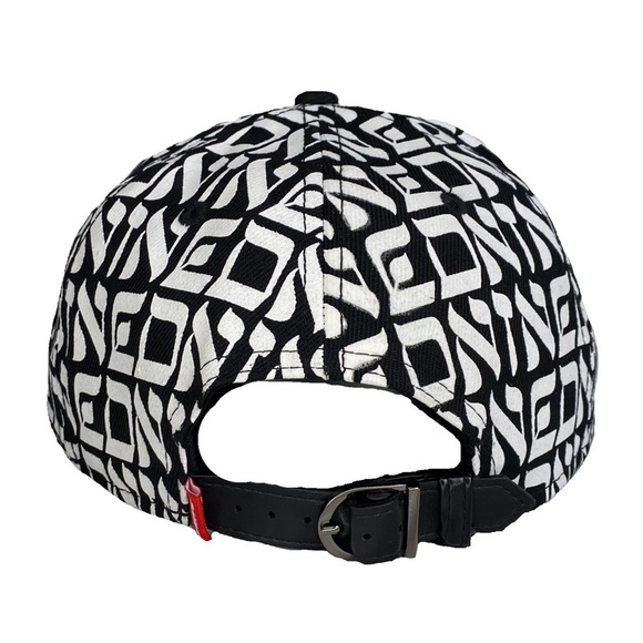 DNINE ALLOVER PRINT STRAP BACK CAP / COLOR: BLACK/WHITE - Picture 3 of 3